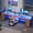 Rustic Brown, variant on YANGLI 94.5" 2-Person Gaming Desk, Long Office with 8 Drawers & LED Lights, Power Strip & Monitor Stand, Rustic Brown