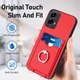 thumbnail image 2 of ELEHOLD for Moto G 5G (2024) Wallet Case,Soft PU Leather 360°Rotation Ring Kickstand Card Holder Anti-Drop Shockproof Protective Case with Crossbody Strap for Moto G 5G (2024),Red, 2 of 6