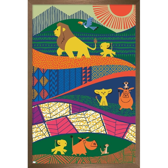 Disney The Lion King - Mufasa And Simba Wall Poster, 22.375" x 34" Framed