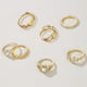 thumbnail image 3 of Fiudx Anillo de Cristal, Elegante Anillo de Pareja En Baño de Cobre, Anillo de Color Duradero, Anillo de Bodas En Diseño de Talla Ideal, Ideal Como Regalo de Compromiso, Perfecto para Ella, Tallas 5, 3 of 7