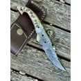 thumbnail image 2 of Custom Handmade Damascus Steel Folding Knife - Ram Horn Handle (FN-76), 2 of 2