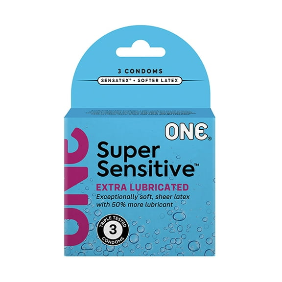 One Super Sensitive Condoms - Box of 3