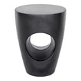 thumbnail image 3 of Moe's Home Collection Aylard Contemporary Stone Outdoor Stool in Black, 3 of 8