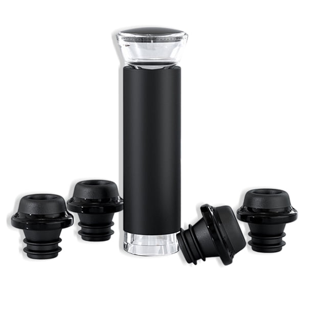Tapones de botella de vino tinto espumoso al vacío, corcho de champán, boquillas de mantenimiento fresco, sellador de tapas, barra de mantenimiento reutilizable, 5 piezas Inevent HA008995-00B