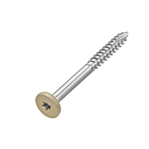 #9 x 1-7/8 in. Stainless Steel Star Drive Pan Head Composite Fascia Screw (100-Pack) (Roman Antique)