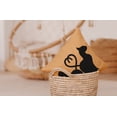 thumbnail image 4 of Simply Daisy 18" x 18" Conniving Cats Decorative Throw Pillow, Pale Gold, 4 of 4