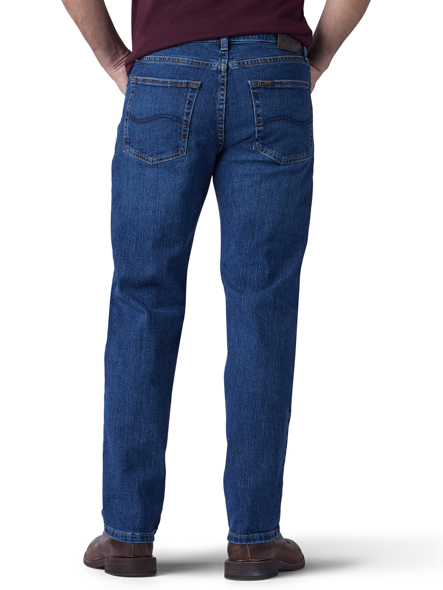 Lee Men's Regular Fit Straight Leg Stretch Jeans - image 2 of 3