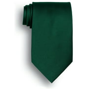 Solid Color Polyester Tie - Hunter Green