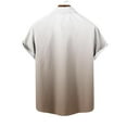thumbnail image 6 of Dagegui Hawaiian Short Sleeve Shirts for Men Big and Tall Summer Tees Casual Button Down Shirts with Pocket Gradient Color Vacation Travel T-Shirt Tops on Sale Coffee,2XL, 6 of 6