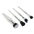 thumbnail image 3 of Juego De Brochas De Maquillaje, 4 Uds., Electrochapado De Metal, Tacto Cómodo, Cerdas Suaves, Juego De Brochas Cosméticas, Herramienta De Maquillaje Plateada, 3 of 5