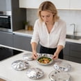 thumbnail image 3 of Insulated Food Covers, 30 Pack Reusable Bowl and Plate Covers with Elastic, Aluminum Foil Lined to Keep Food Warm, Perfect for Parties, Potlucks, and Thanksgiving B, 3 of 6