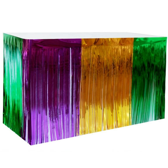 CIMAXIC Cimaxic Multi Color Table Skirt for Party and Wedding Decoration