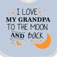 thumbnail image 4 of Inktastic I Love My Grandpa to the Moon and Back Boys or Girls Baby Bib, 4 of 4