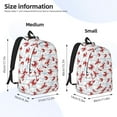thumbnail image 2 of Yiaed Cartoon Lobsters Print Laptop Backpack Travel Canvas Backpack Vintage Aesthetic Backpack for School Knapsack Plain Backpack Backpack for School-, 2 of 5
