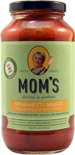 Mom's Spaghetti Sauce, Whole Garlic & Fresh Basil, 24 Oz - Walmart.com