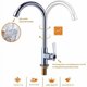 thumbnail image 4 of Grifo de fregadero de agua fría Manija única Grifo de barra de acero inoxidable de montaje en encimera de arco alto de un solo orificio para jardín de cocina RV al aire libre Fácil instalación cromado Ormromra BST3068012, 4 of 5