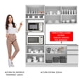 thumbnail image 3 of Cocina Integral Completa Madesa Laura 190cm Blanco, 3 of 8