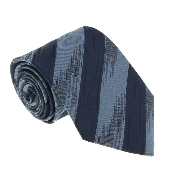 Missoni U5468 Black/Gray Regimental 100% Silk Tie for Mens