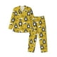thumbnail image 1 of Fotbe Cartoon Bear Yellow Pijama de Hombre con Estampado de Manga Larga, Conjunto de 2 Piezas, Ropa de Dormir Suave y Cómoda con Bolsillos-XX-Large, 1 of 7