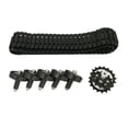 thumbnail image 2 of Circunferencia Chasis Del De Metal Para s De Reemplazo De Robots De Bricolaje Science Toy + Drive Wheel + Load Wheel shamjiam Oruga de tanque de goma, 2 of 7