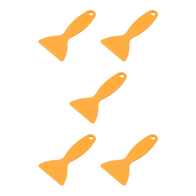 Maoww Vinyl Film Wrapping Scrapers Car Sticker Bubble Squeegee Scraping Accessory Sticking Auto Lamination Tint Tool Yellow 13cm 5Set