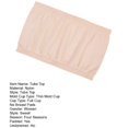 thumbnail image 7 of Opvise Women Invisible Tube Top Bra Strapless Padded Wireless Anti-slip Push Up Soft Anti-exposure Solid Color Elastic Lady Bandeau Bra Women Underwear Black, 7 of 7