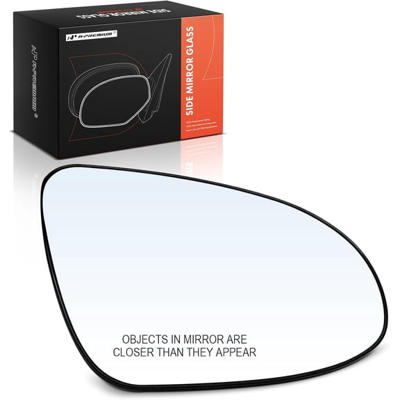 A-Premium Right Passenger Side Non-Heated Mirror Glass with Backing Plate - Compatible with Toyota Camry 2012 2013 2014, Exterior Side View Convex Mirror
