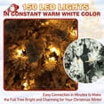 thumbnail image 6 of VEIKOUS 5ft Christmas Pre-Lit Pencil Tree Snow Flocked with 150 LED Lights, Green, 6 of 11