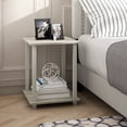 thumbnail image 3 of Mesa auxiliar Furinno Simplistic, juego de 2 unidades, roble sonoma/blanco, 3 of 8