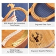 thumbnail image 2 of Shinysix Lyre Harp,Key Wooden Harp Box Wrench 3pcs Wrench 3pcs Picks Picks Sticker Set Resonance Box Wrench Wooden Harp Resonance 3pcs Picks Sticker Wooden Harp Harp Resonance Box C Key Wooden, 2 of 6