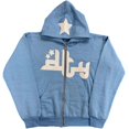 thumbnail image 3 of Suéter con capucha estilo retro perezoso americano con diseño de estrella Y2K, sudadera con capucha holgada informal que combina con todo para hombres y mujeres, 3 of 5