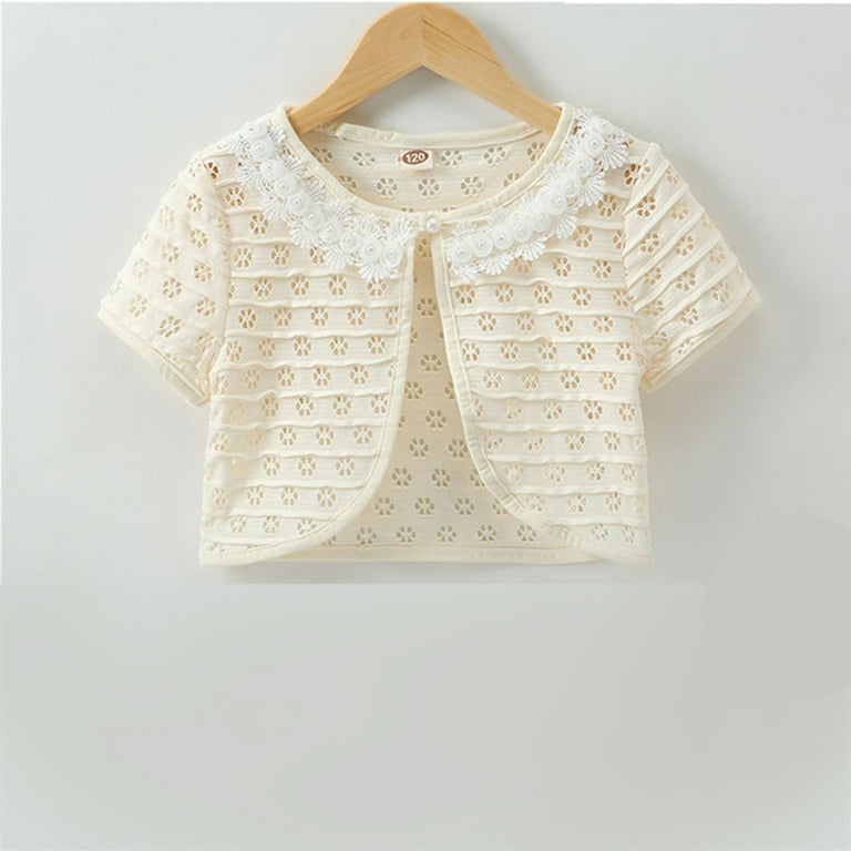 Amazon.com: SweatyRocks Girl's Short Sleeve Shrugs Childrens