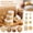 B002- B, variant on Kraft Paper Roll, 1 Inch Blank Round Brown Kraft Paper Labels Roll, 500 Pieces Small Round Seal for Arts and Handmade Craft Making, Waterproof Mailing Inventory Labels for Baking