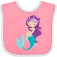 thumbnail image 3 of Inktastic Mermaid Girls Baby Bib, 3 of 4