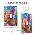 thumbnail image 3 of Junzan Rainbow Melting Ice Cream for Electrical Outlet Covers, 5" x 3" Electric Receptacle Plug Covers Wall Plates 1-Pack Electric Receptacle Plug Covers-Style T, 3 of 6