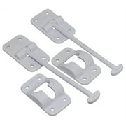 2 Pack: RV T-Style Door Holder Catch 6" for Latch Holder Camper Trailer Cargo Hatch White