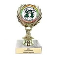 thumbnail image 3 of SHOP AWARDS AND GIFTS I Graduated from Preschool Trophy with Custom Plate, Engravable Customizable Personalized Student Award, 5-1/4 Inch, 3 of 4