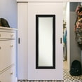 thumbnail image 4 of Amanti Art Non-Beveled Full Length On The Door Mirror - Black Frame Eva Black Silver Outer Size: 19 x 53 in, 4 of 5
