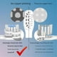 thumbnail image 5 of For T301 MES605 T302 MES608 T501 MES607 Replacement Electric Tooth Brush Heads As Shown, 5 of 5