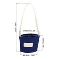 thumbnail image 2 of Uxcell Coffee Cup Sleeve, Water Bottle Holder with Handle Strap, Canvas Water Bottle Carrier Navy Blue 3Pack, 2 of 6