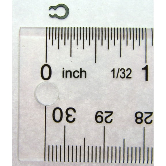 External Retaining Snap Ring  1/8 inch Black Oxide  Spring Steel
