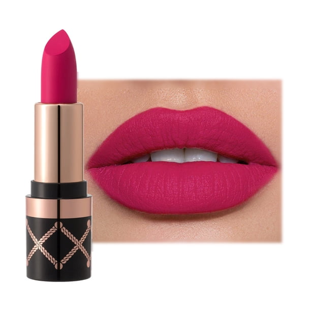 Cosméticos de lápiz labial mate: lápiz labial resistente al agua de larga duración, tinte de labios mate para colores de labios oscuros, lápiz labial nude para una estancia de 24 horas