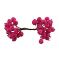 thumbnail image 3 of DOLITY Artificial Frosted Holly Berries DIY Christmas Tree Decorations Fake Berries Rose Red, 3 of 9