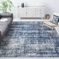 thumbnail image 2 of SAFAVIEH Skyler Elsie Abstract Area Rug, Ivory/Navy, 6'7" x 6'7" Square, 2 of 7