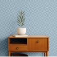 thumbnail image 2 of S4Sassy Modern Geometric Checkered Wallpaper - Blue Wall Covering, 25" x 60" Self-Adhesive Vinyl Walls Paper, Decorative Walls Wrap, Easy DIY Wall Covering For Bedroom, Cabinets, 2 of 9
