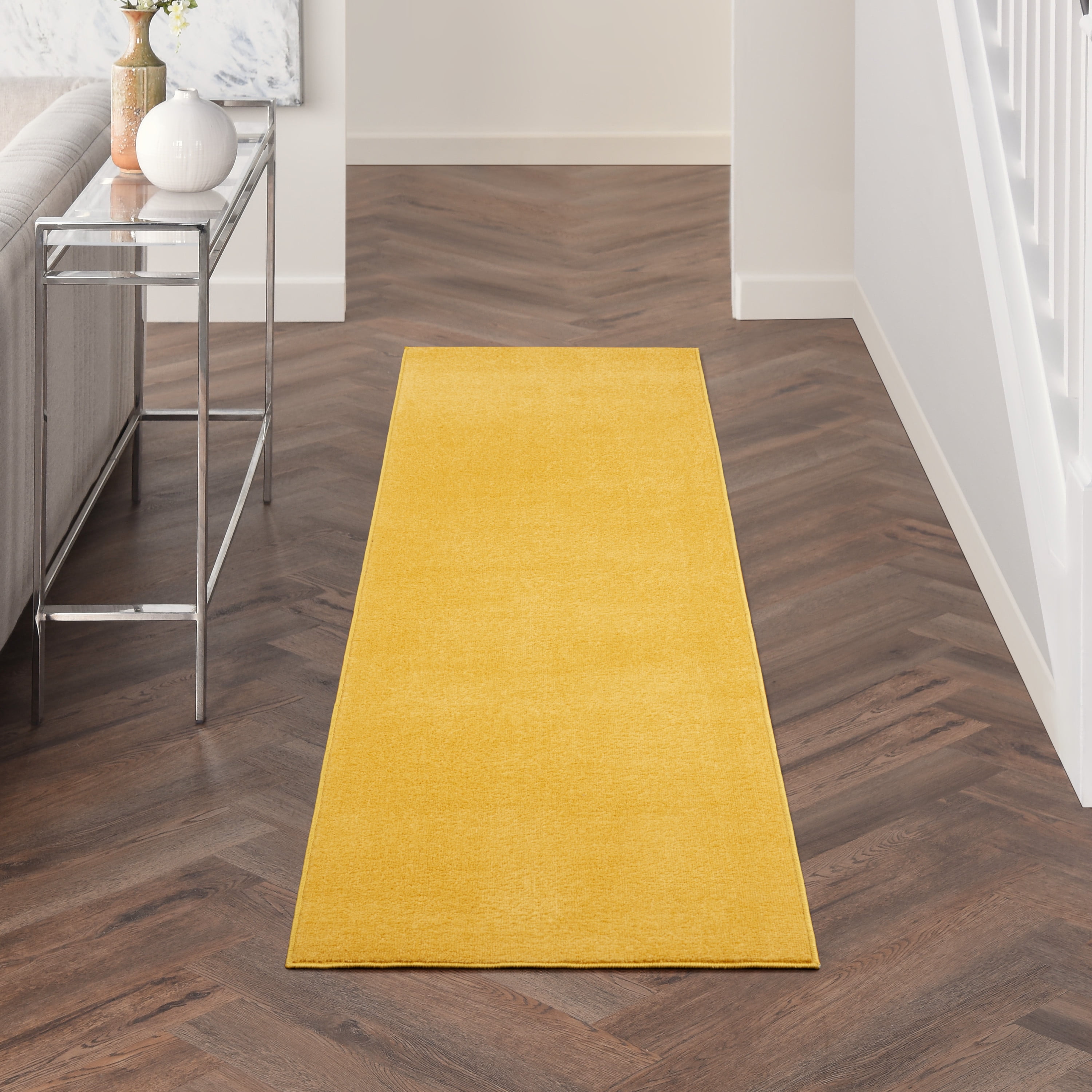New Modern Mustard Ochre Good Quality Small Large Floor Carpets Rugs Runners 