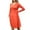 Orange, variant on Celivon Womens Long Sleeve Maternity Dress V Neck Knit Stretchable Sweater Soft Flattering Comfy Pregnancy Clothes