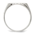 thumbnail image 2 of Sterling Silver 14x15mm Closed Back Signet Ring - Size 11, 2 of 3
