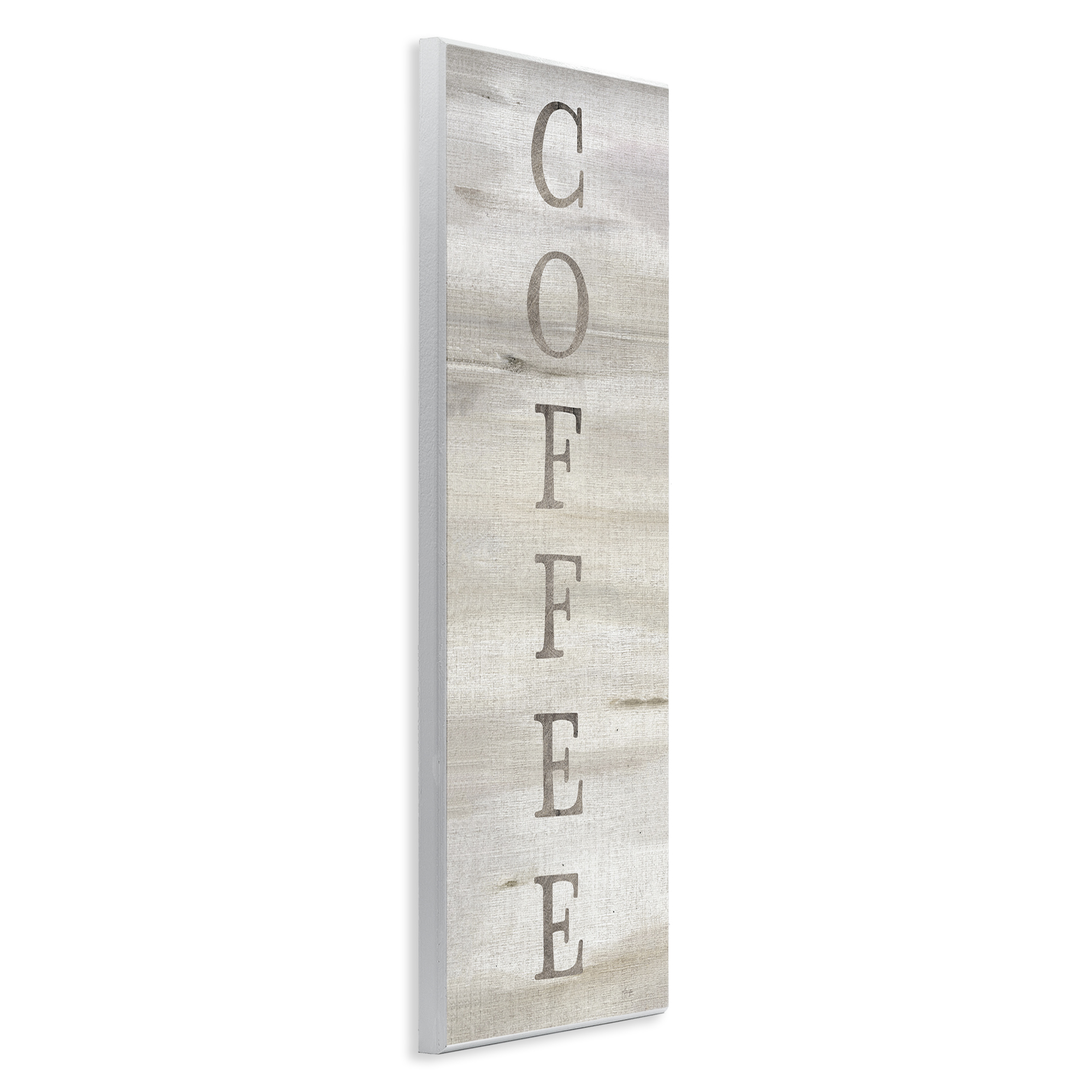 Stupell Industries Rustic Vertical Coffee Food & Beverage Painting Unframed Art Print Wall Art, 7 x 17