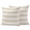 White Brown, variant on Beige Stripe Outdoor Pillow Covers 16x16 Set of 2,Waterproof Patio Throw Pillowcase Protectors,Vintage Country Geometric Linen Texture Decorative Pillow Shams Cushion Covers for Seat Bed Couch Sofa